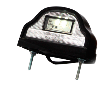Licence plate light black