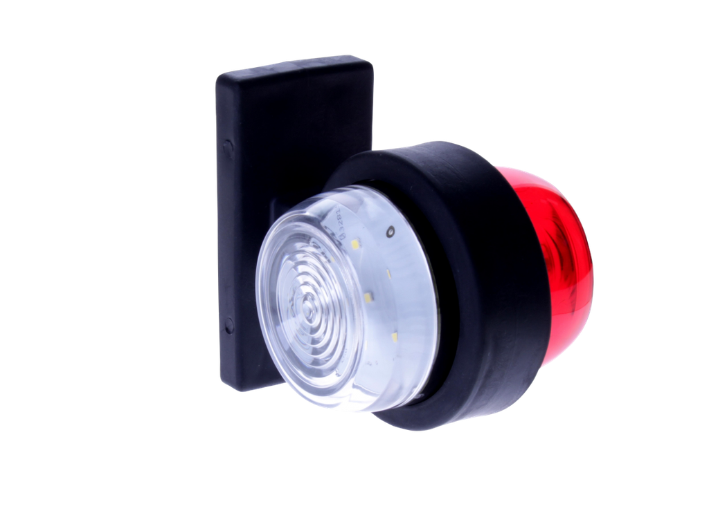 Feu d'encombrement LED | gauche+droite | 12-24V | rouge/blanc