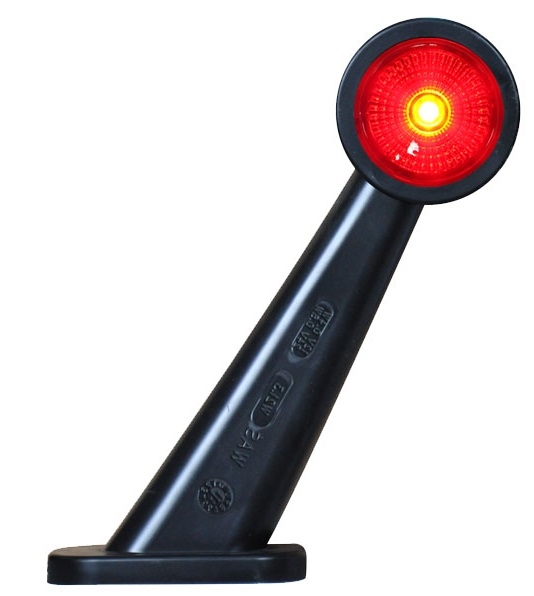 LED markeerverlichting | links+rechts | 12-24V | rood/wit