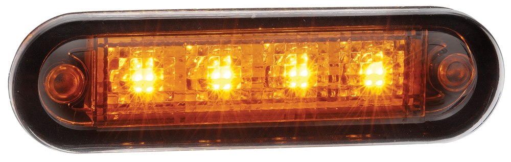 LED markeerverlichting | 4 LEDs | 12-24V | oranje