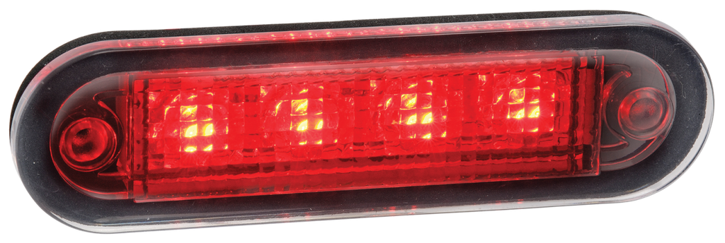 LED markeerverlichting | 4 LEDs | 12-24V | rood