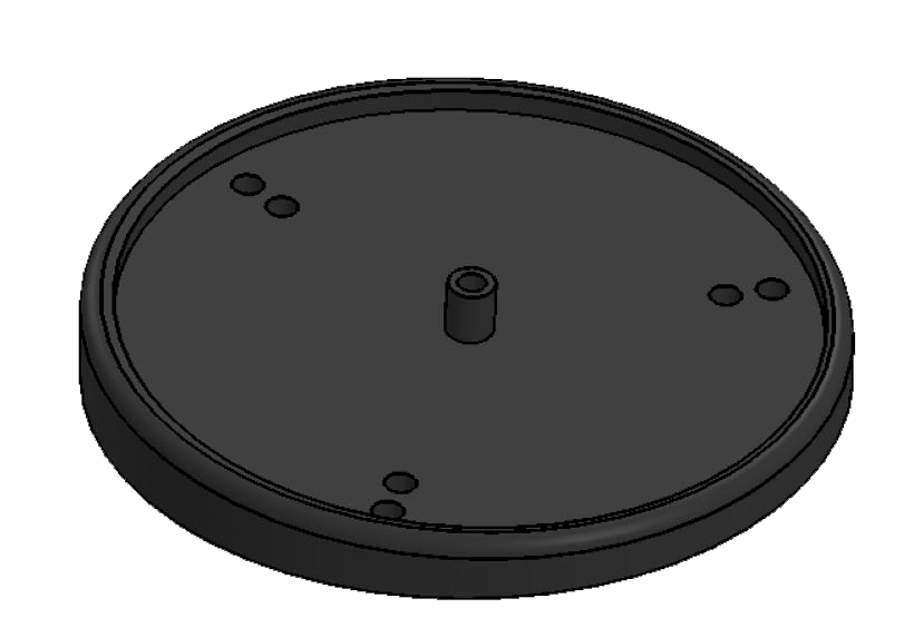 Angled rubber base for 560-595-595X-595LED