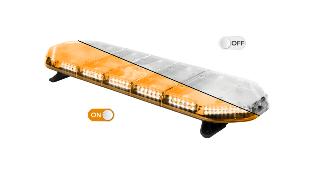 Rampe lum. À LED LEGION | 109 cm | orange | 12V + boîtier de comm.