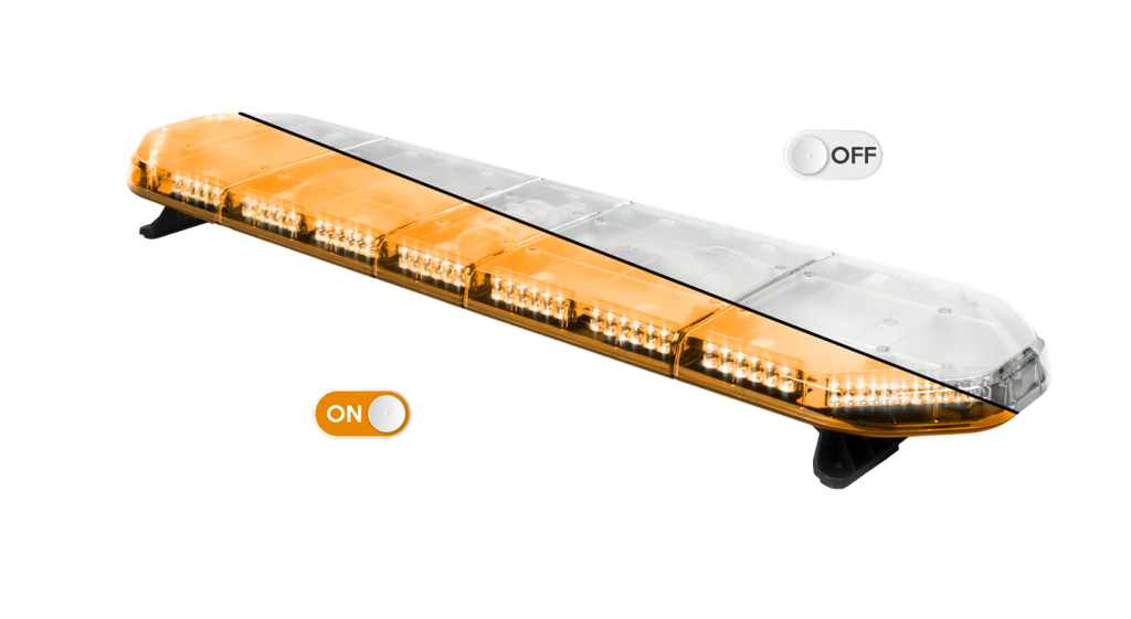 Rampe lum. À LED LEGION | 139 cm | orange | 24V + boîtier de comm.