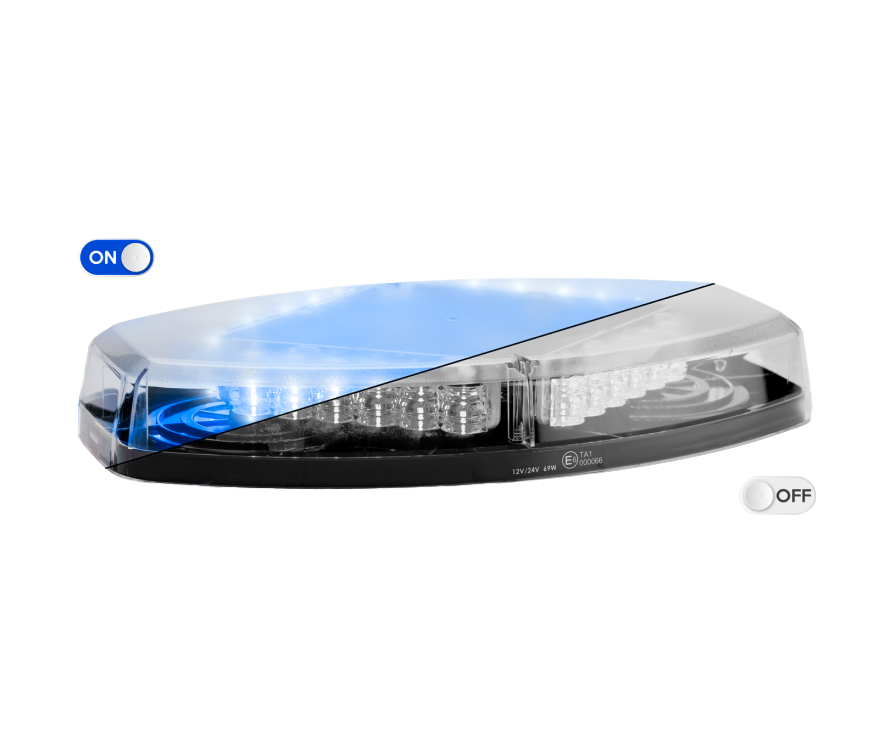LEGION mini LED lichtbalk | 35,5 cm | blauw | 12-24V