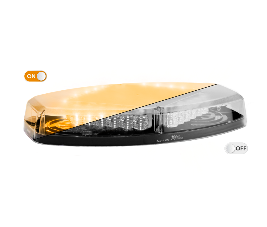 Barra de luces LED LEGION mini | 35,5 cm | ámbar | 12-24V