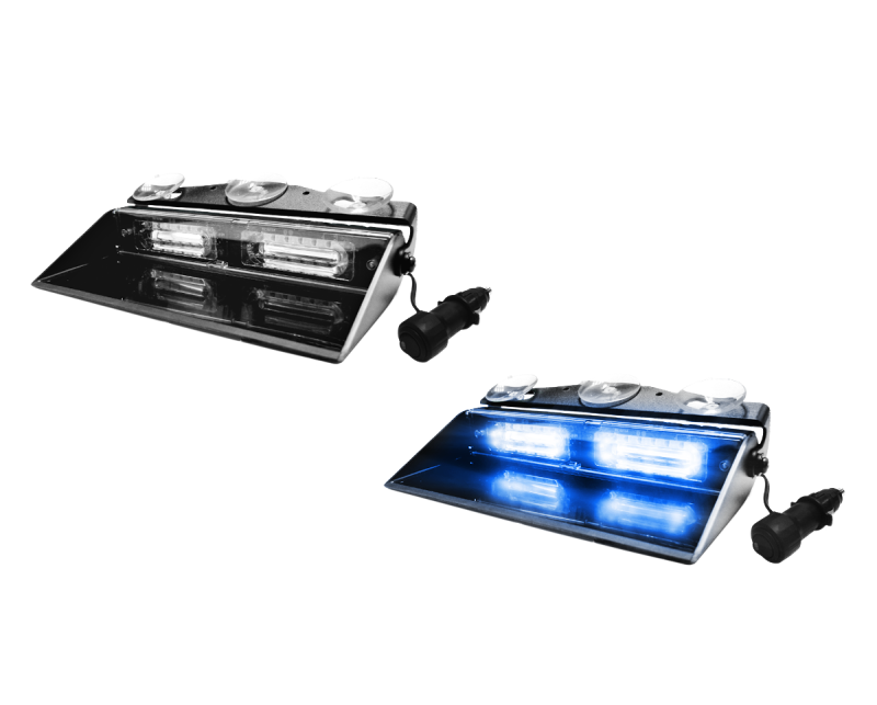Flasher | LED | windshield | 12V | blue/blue