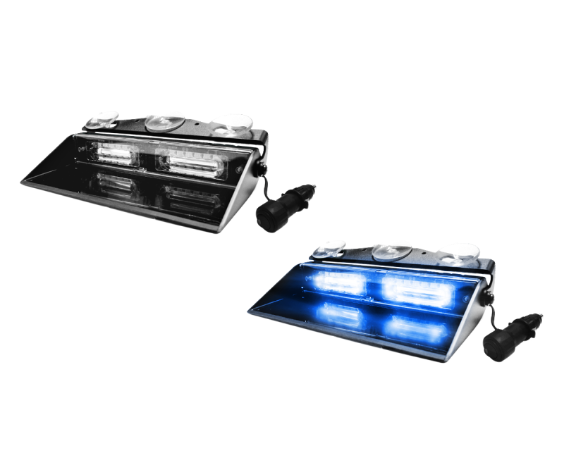 LED-Blitzer | Windschutzscheibe Armaturenbrett | 12V | blau/blau