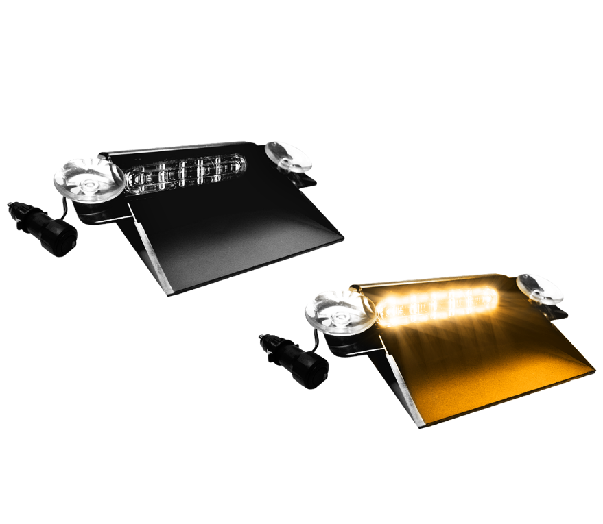 Dashboard flasher | LED | 6 LEDs | 12-24V | amber