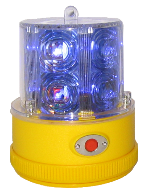 Beacon | LED | blue | magnetic | battery operated