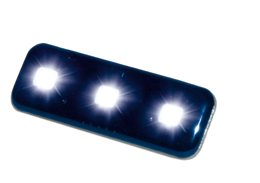 Feu flash | LED | 3 LEDs | 12V | bleu
