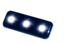 Flitser | LED | 3 LEDs | 12V | blauw