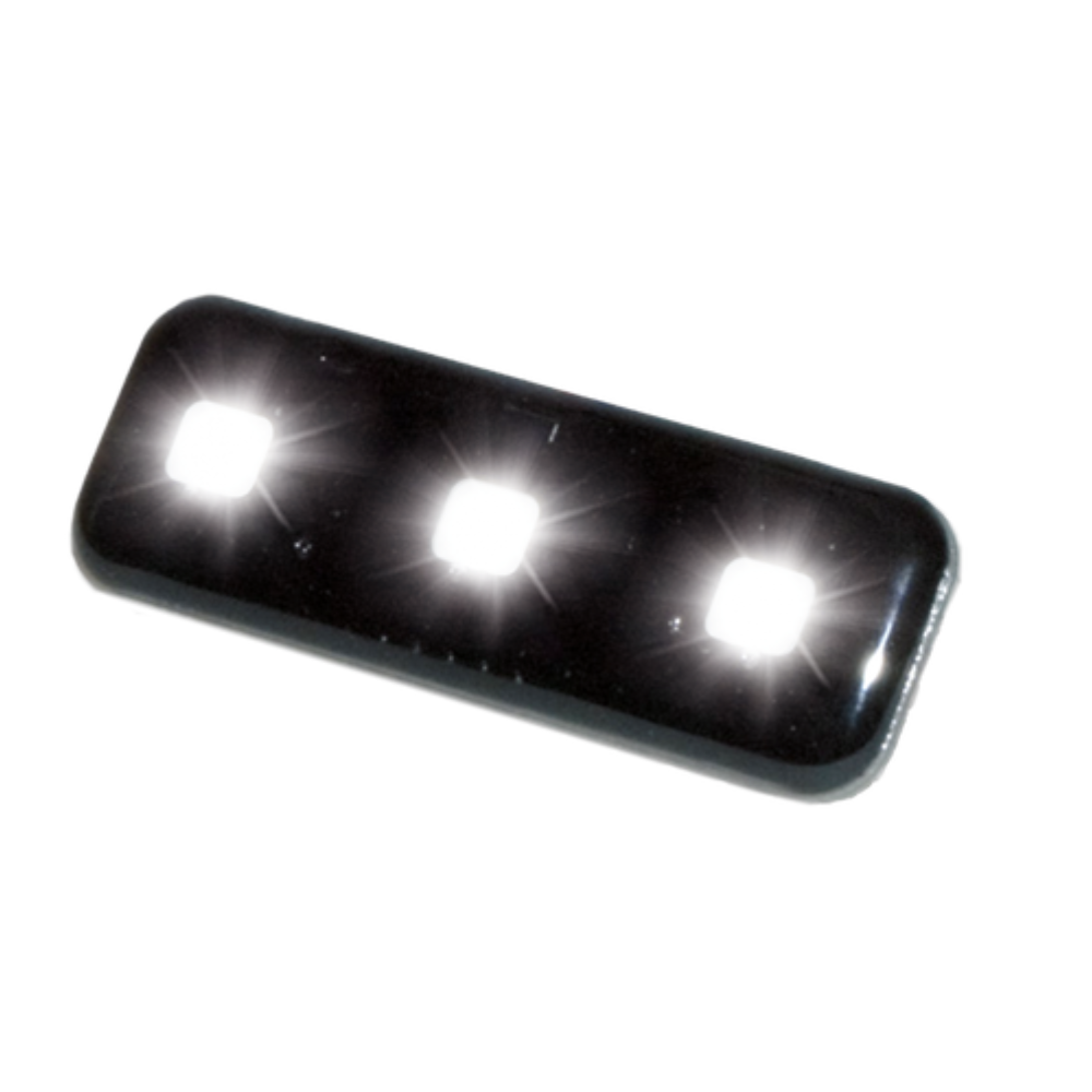 Feu flash | LED | 3 LEDs | 12V | blanc