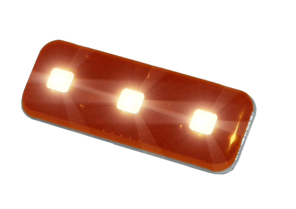 Feu flash | LED | 3 LEDs | 12V | orange