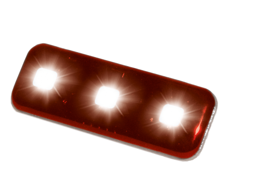 Feu flash | LED | 3 LEDs | 12V | rouge