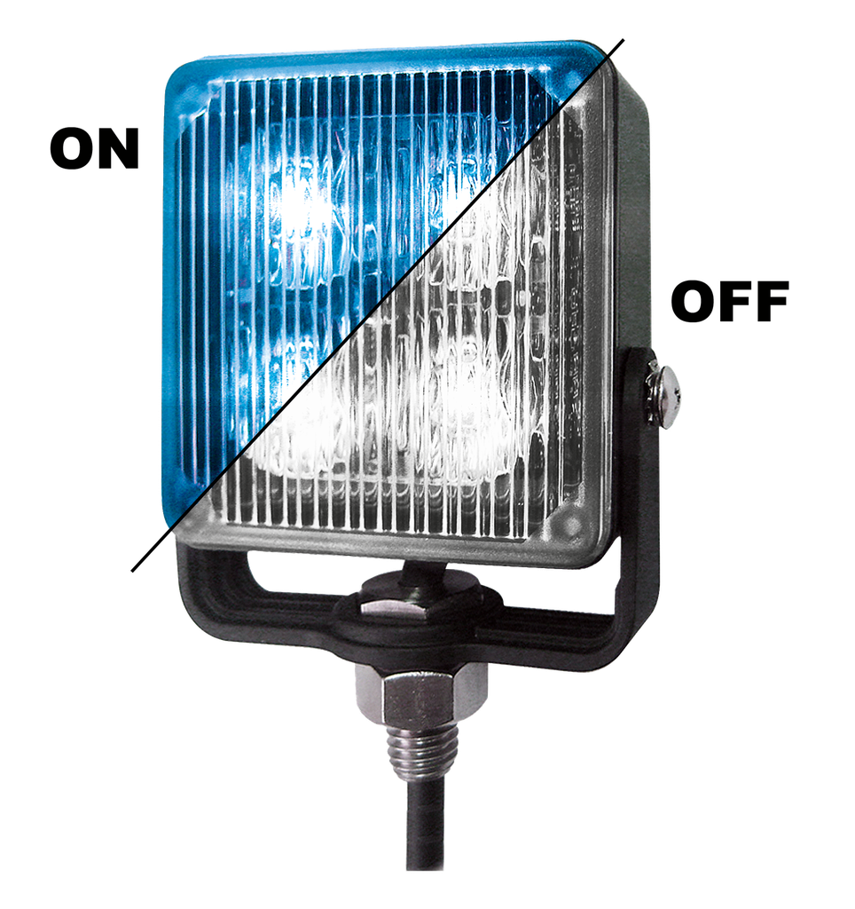Flitser | LED | 4 LEDs | 12-24V | blauw