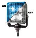 Feu flash | LED | 4 LEDs | 12-24V | bleu