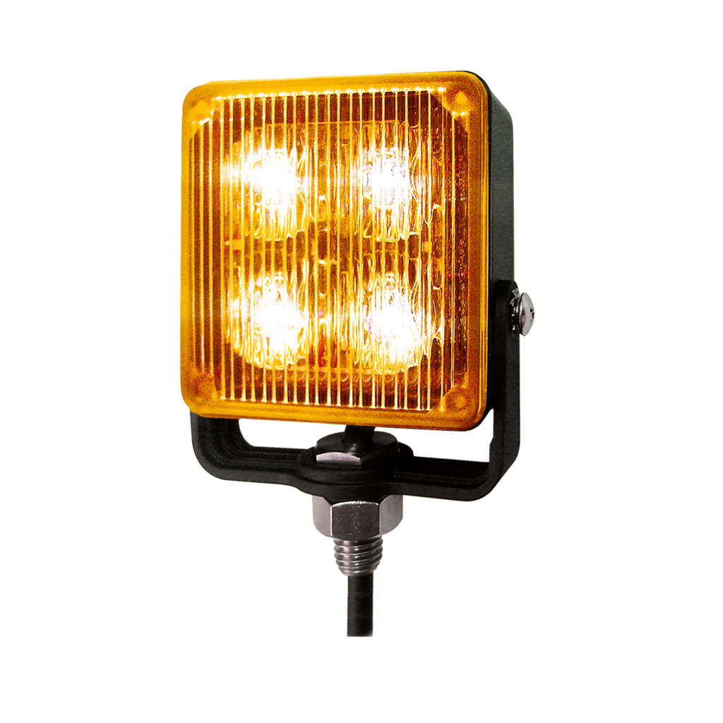 LED Flitser | 4 LEDs | 12-24V | oranje