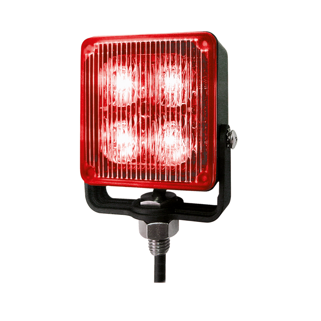 Flitser | LED | 4 LEDs | 12-24V | rood
