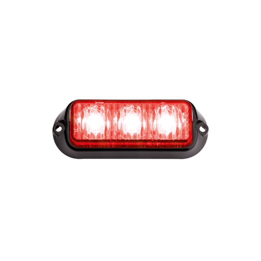 LED-Blitzer | 3 LEDs | 12-24V | rot