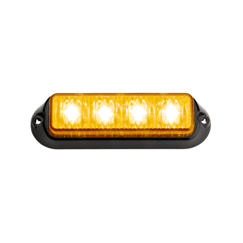 LED Flitser | 4 LEDs | 12-24V | oranje