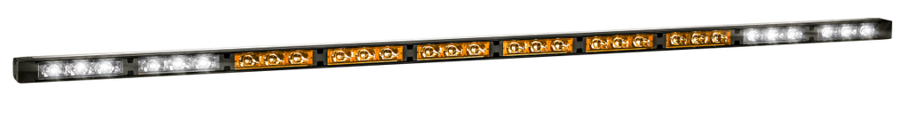 Directionele LED lichtbalk | 10 modules | 12-24V | oranje/wit