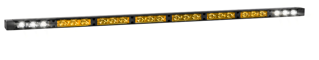 Directionele LED lichtbalk | 8 modules | 12-24V | oranje/wit