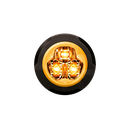 Round LED Flasher | 3 LEDs | 12-24V | amber