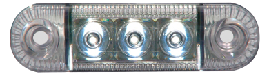 LED markeerverlichting | 3 LEDs | 12-24V | wit