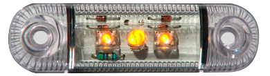 LED markeerverlichting | 3 LEDs | 12-24V | oranje