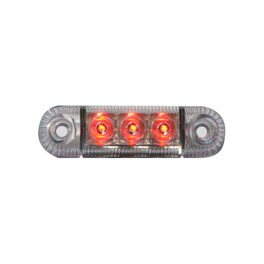 Luce di posizione LED | 3 LEDs | 12-24V | rosso