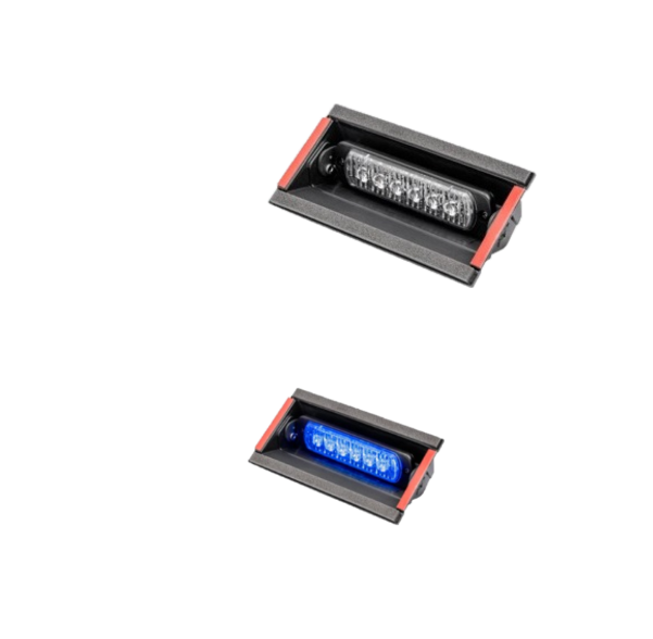 Flitser | voorruit | LED | 6 LEDs | 12/24V | blauw