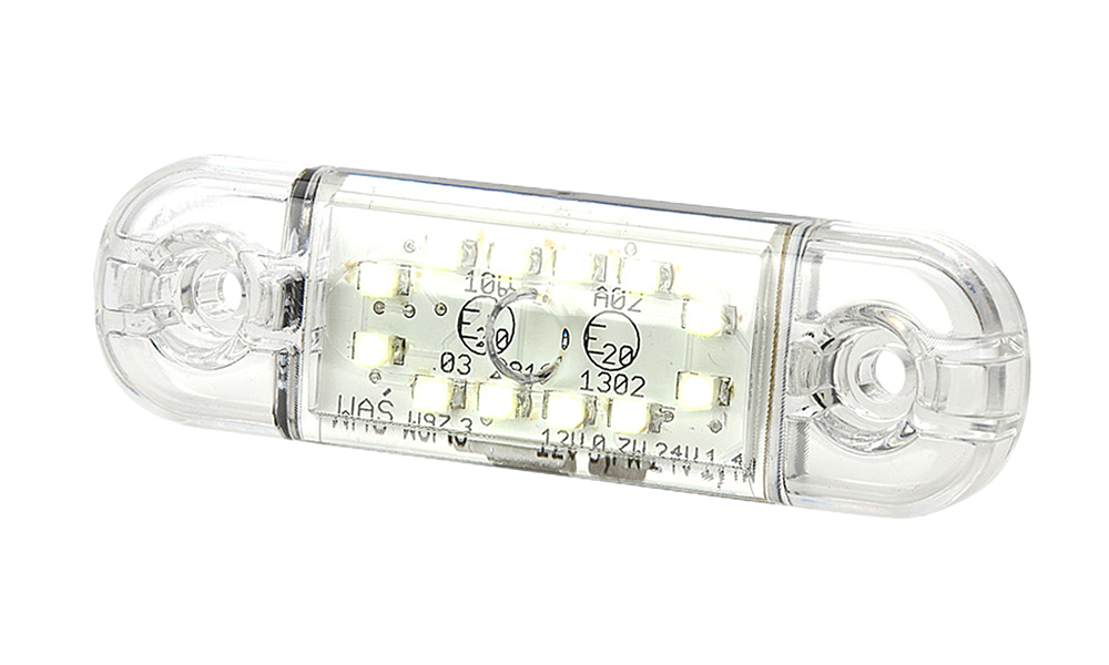 LED markeerverlichting | 12 LEDs | 12-24V | wit