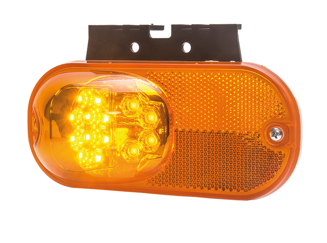 LED marker light and direction indicator | 12-24V | amber
