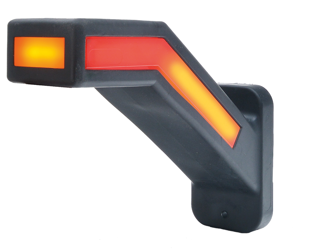 Luce di posizione LED | dinamico | sinistra| 12-24V | rosso/bianco/ambra