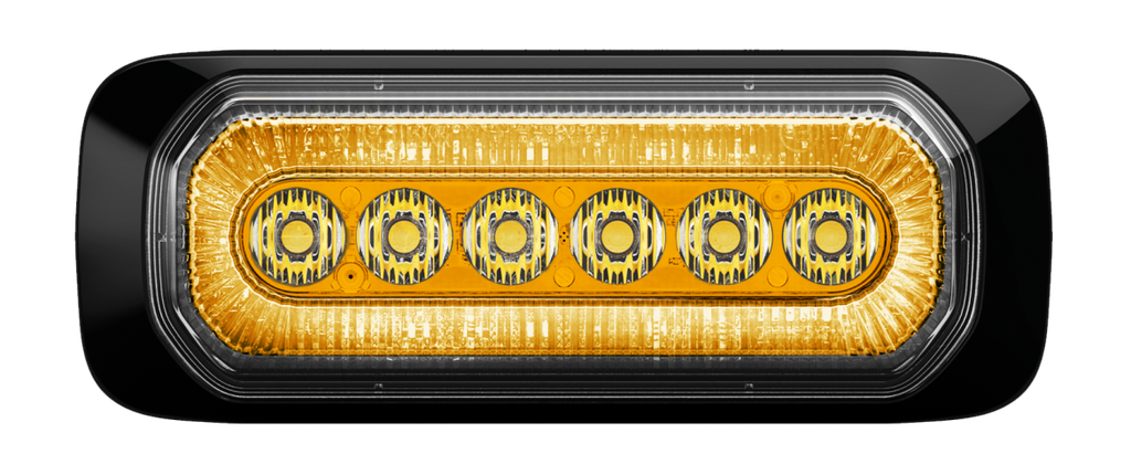 Flitser | LED | 6 LEDs | 12-24V | oranje/oranje