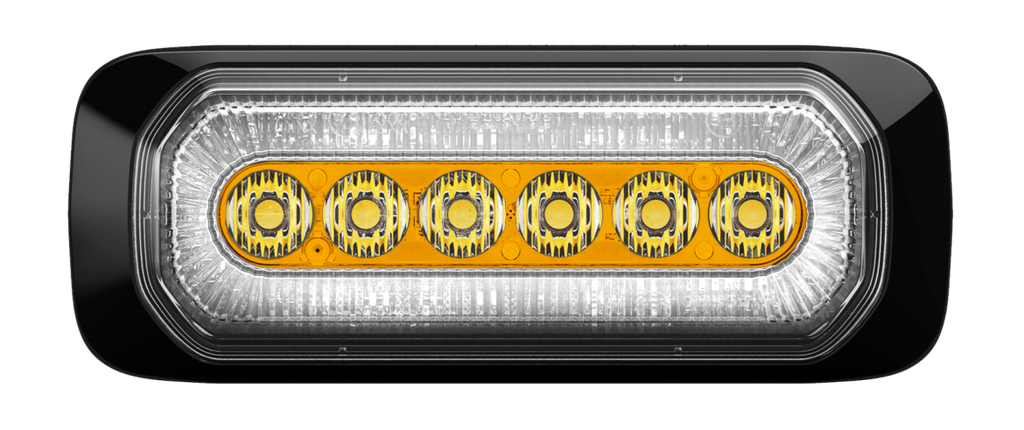 Feu flash | LED | 6 LEDs | 12-24V | orange/blanc