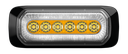 Flitser | LED | 6 LEDs | 12-24V | oranje/wit