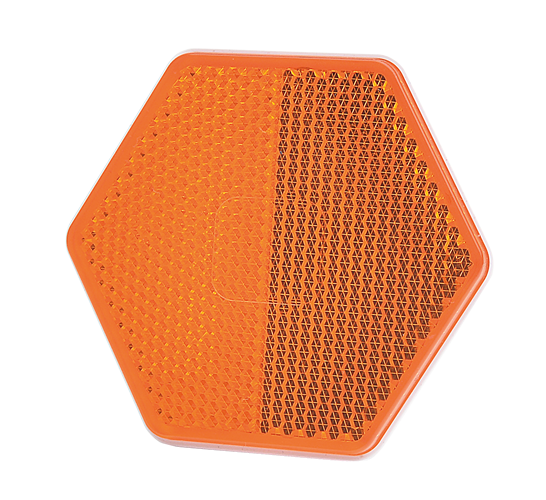 Catadiottro | 6-sided | ambra