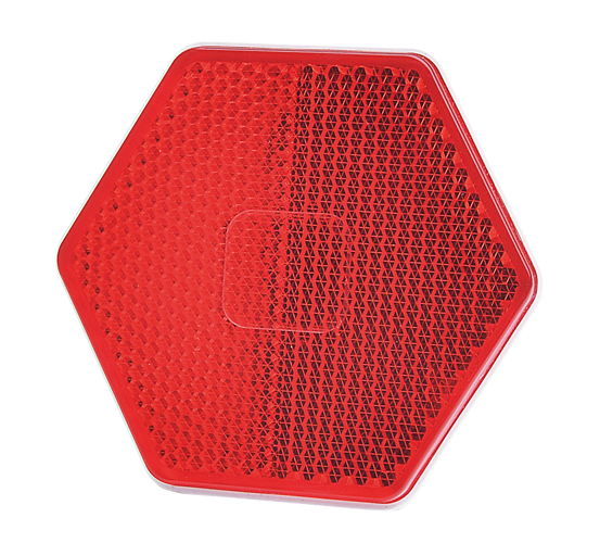 Reflector | 6-sided | red