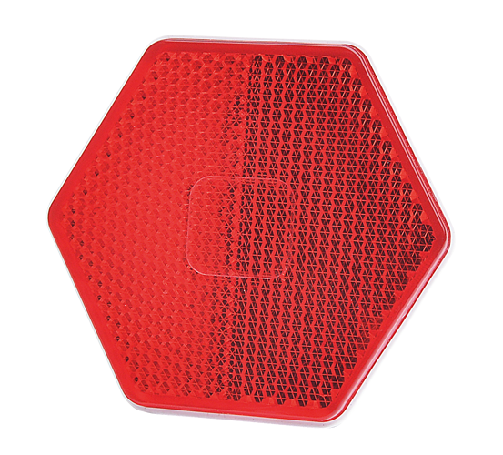 Reflector | 6 caras | rojo