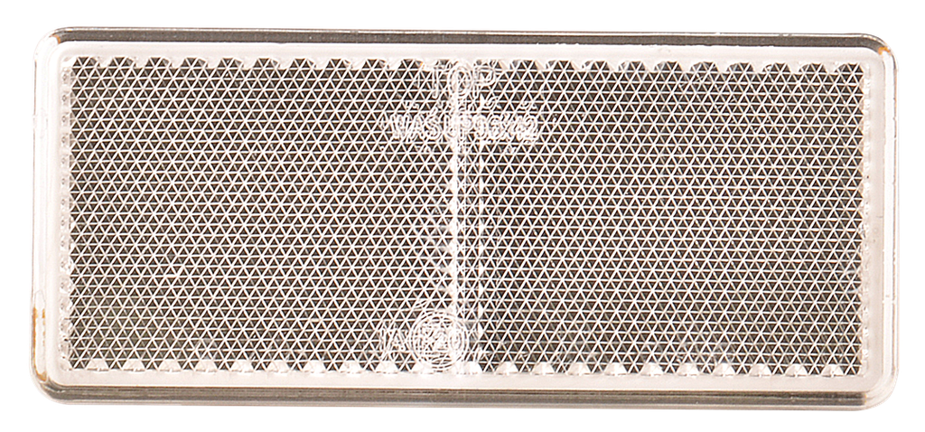 Catadiottro | rettangolare | bianco