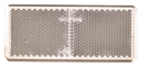 Catadiottro | rettangolare | bianco