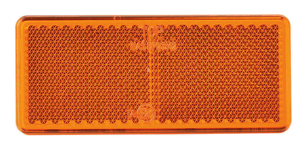 Reflector | rectangular | amber