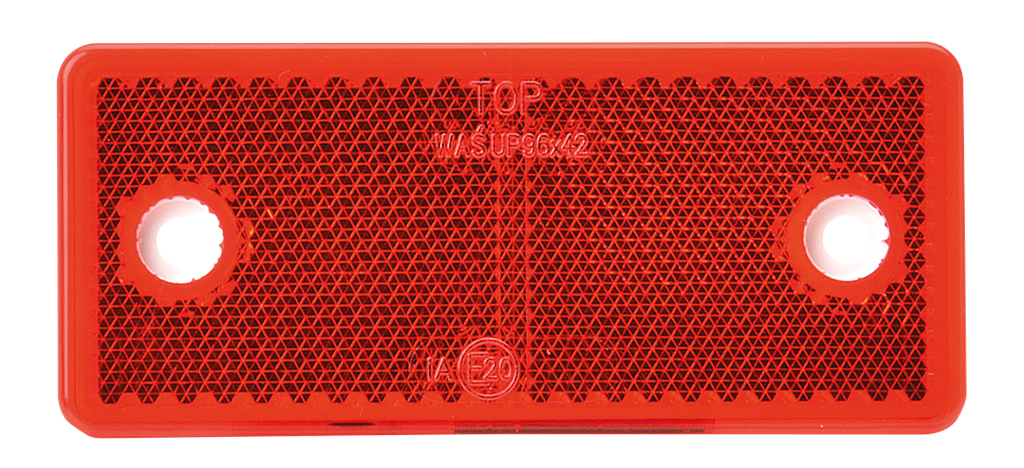 Catadioptre | rectangulaire | rouge