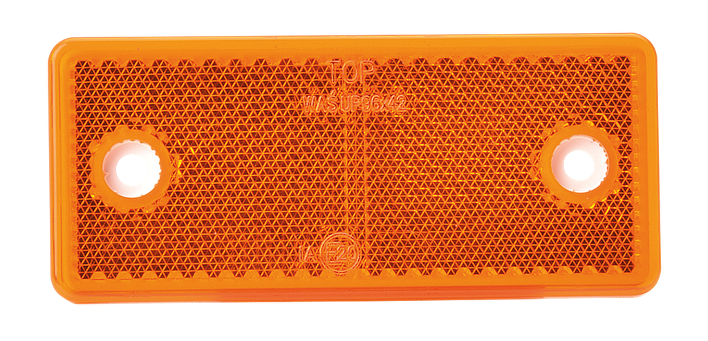 Reflector | rectangular | amber