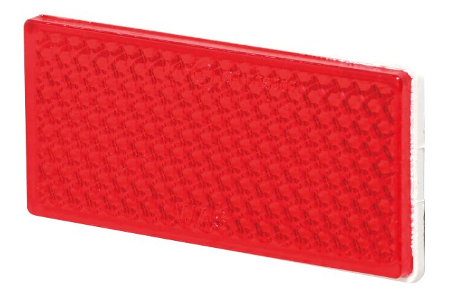 Reflector | rectangular | red