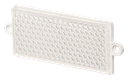 Catadiottro | rettangolare | bianco