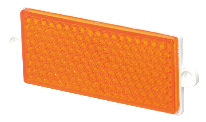 Catadioptre | rectangulaire | orange