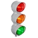 Feu de signalisation | 230V AC | rouge/orange/vert | IP66